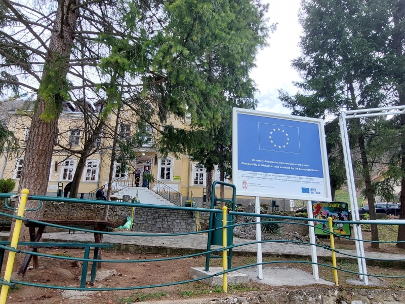 The reconstruction of the resort for children in Lipovac near Aleksinac has started with the EU support 